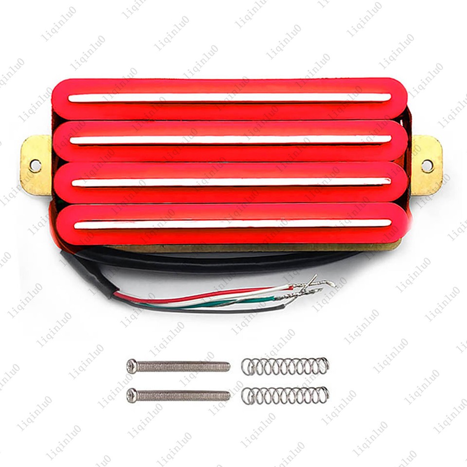 Hot Rail 2-Dual Blade Guitar High Output Track Type Four Coil Humbucker ...