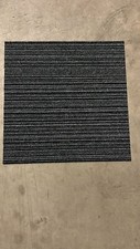 20 x Carpet Tiles 5m2 Premium Commercial Retail Office Shop Home - GREY STRIPE