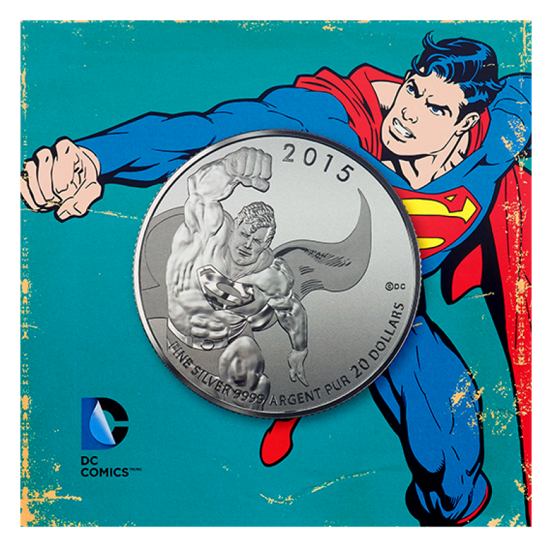 Canada 2015 $20 for $20 DC Comics Superman Fine Silver Coin | eBay