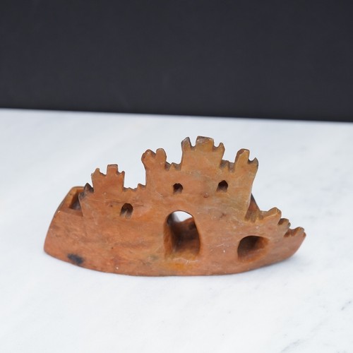 Antique Chinese Soapstone Birds Inkwell Carved Sculpture Paperweight - Picture 8 of 10