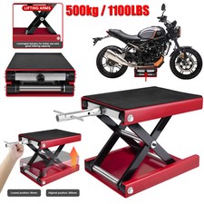 Stable 500kg Motorcycle Lift Scissor Motorbike Vehicle Lift Stand Jack 1100LBS