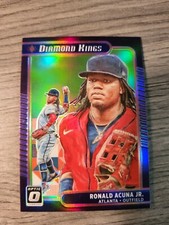 Ronald Acuna Jr Diamond Kings GREEN PRIZM 2021 Donruss Optic Baseball Braves