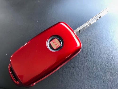 ABS PLASTIC PROTECTIVE CASE FOR VOLKSWAGEN SKODA 3 BUTTON KEY FLIP FOB MRK 6 RED - Picture 8 of 8
