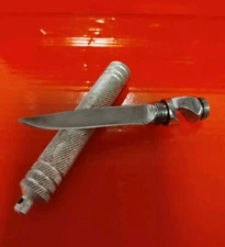 Vintage KNIFE Soviet Rare Knife Barrel With an Opener Beer, HANDMADE USSR 