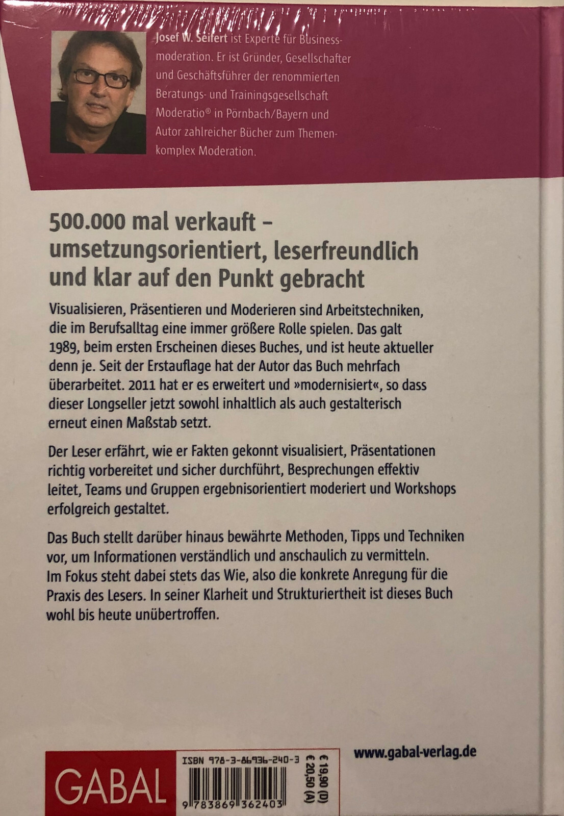 Thumbnail - Visualisieren Präsentieren Moderieren, Josef W. Seifert