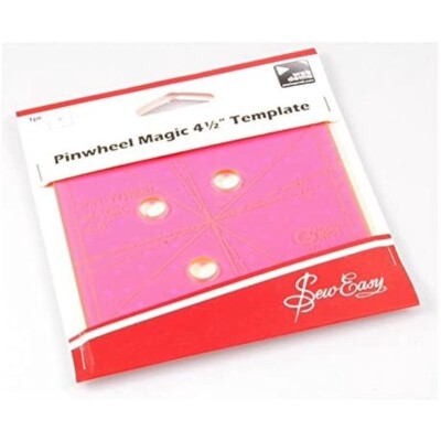 Sew Easy Pinwheel Magic 4 1/2 inch Quilting Template | eBay