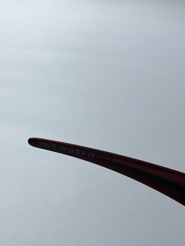 Occhiali da sole Oakley Scar FMJ rosso e blu vintage anni 90 con lenti iridescenti - Foto 4 di 6