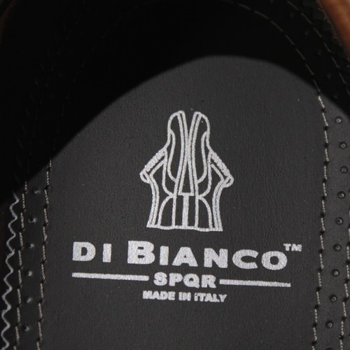 Di Bianco neu mit Etikett Manzoni elegante Halbschuhe Größe 11,5 US in braunem Leder - Bild 10 von 11