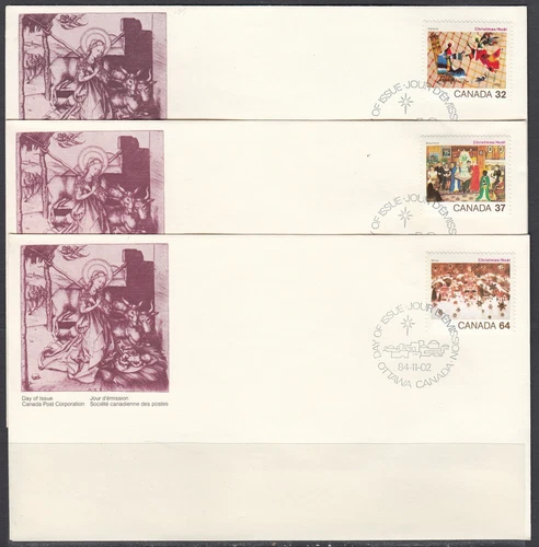 Canada Scott 1040-2 FDC - 1984 Christmas Issue