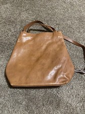 I Medici Firenze Brown Leather Purse Convertible Backpack Made In Italy