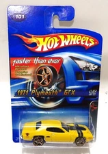 Hot Wheels FTE Faster Than Ever 1971 71 Plymouth GTX yellow