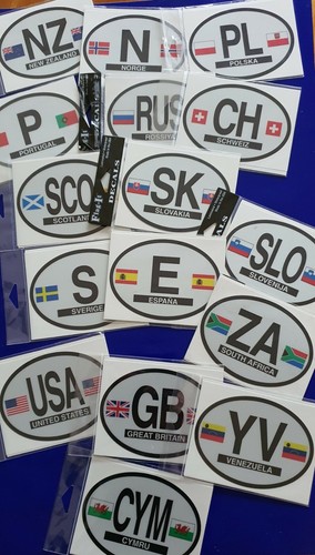 CAR STICKERS INTERNATIONAL FLAGS - Picture 10 of 171