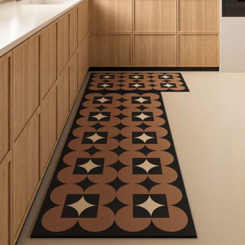 + Küchenmatte Teppiche rutschfeste saugfähige Bodenmatte bequem weich waschbar Fußmatte - Bild 1 von 18