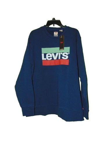 Levis Levi Strauss Crew Sweatshirt Blue Xl Men New