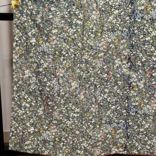 K90648-1 Japanischer Kimono 100% Seide Komon kleines Blumenmuster - Bild 2 von 16