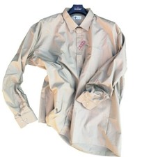 Mens Cotton Shirt Plus Size 6XL Beige Oversized Classic