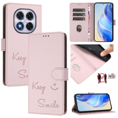For Xiaomi Poco X7 5G / Redmi Note 14 Pro 5G Smile Embossing Leather Phone case