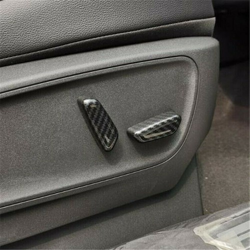For Ford Escape Kuga 2020-2024 Carbon Fiber Seat Adjust Handle Button Cover Trim - Picture 5 of 7