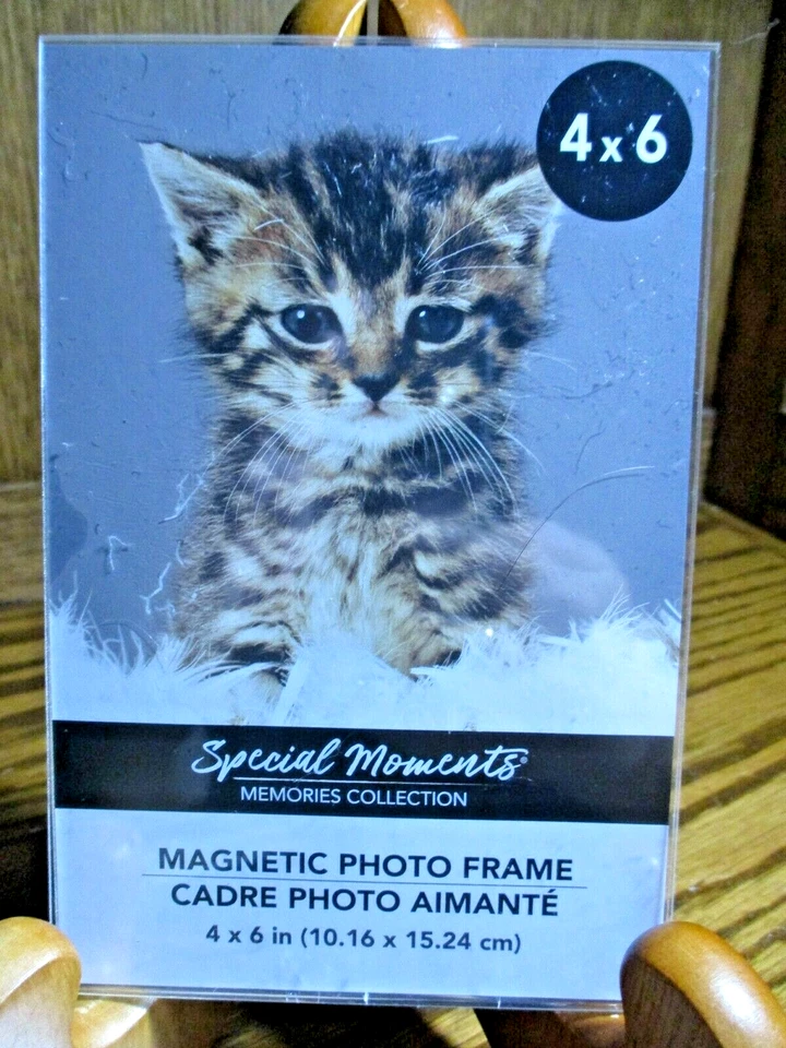 Juego 2) Marco de fotos transparente magnético colección recuerdos de 4"x6” Special Moments 554 Foto 2 de 3
