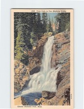 Postcard Trick Falls in Two Medicine Valley Glacier National Park Montana USA