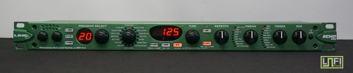 Line 6 Echo Pro Rack Programmable Delay Loop Sampler With MIDI