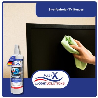 Bildschirmreiniger 2 x 250ml Spray + 2 x Microfasertuch Tastaturreiniger Fast-X