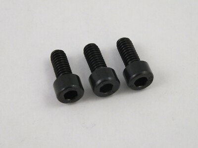 3 SCHWARZE SCHRAUBEN Für Saitenklammern An FLOYD ROSE TREMOLO LOCK NUT.