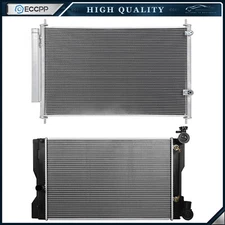 Aluminum Radiator & AC Condenser Cooling Kit For Toyota For Corolla 2009 10-15