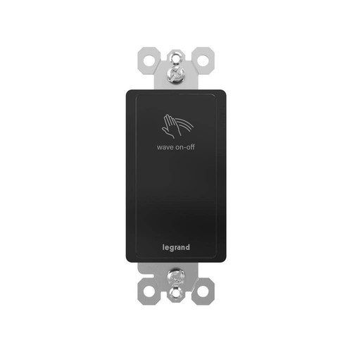 radiant Wave 15/20 Amp Single-Pole/3-Way Touchless Specialty Light Switch, Black - Picture 1 of 11