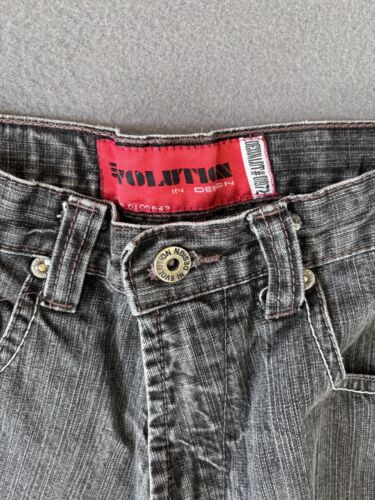 VTG Y2K Evolution In Design Denim Baggy Skater Style Jeans Kids Size 14 - Picture 3 of 7