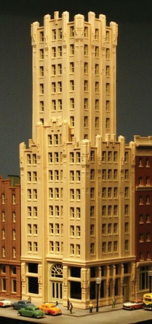 N Scale - Ivory Tower Skyscraper Kit - 10 Neu