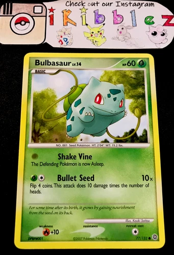 Bulbasaur 77/132 NM Vintage Secret Wonders Pokemon Card. Free Tracked Shipping!