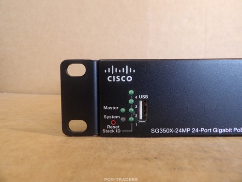 Cisco SG350X-24MP-K9 V04 24-Port Gigabit PoE Managed Switch - INCL RACK EARS - Afbeelding 2 van 10