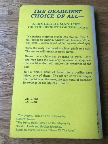 Planet of the Apes 3 Journey into Terror 1975 Award Books 1st Edition Unbroken - Foto 5 di 13