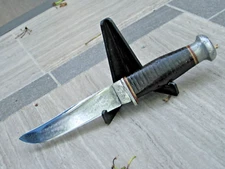 KINFOLKS Camping Knife with Sheath; Vin. 1930s-50s.