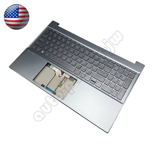New For HP Pavilion 15-EH 15-EG Palmrest W/Backlit Keyboard M089920-001 Blue US
