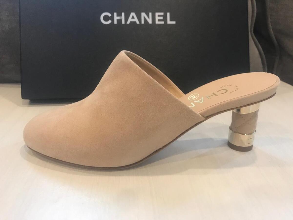 Chanel mules heels discount