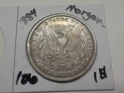 1884 Morgan Silver Dollar Silver Coin Nice Toning on Edges - Picture 2 of 23