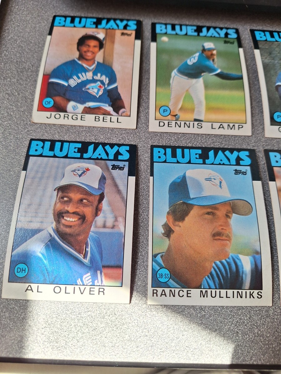 1986 Topps 15 card LOT Blue Jays Royals George Bell ERROR /1-75 | eBay