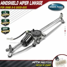 Front Windshield Wiper Linkage Assembly w/ Motor for Saab 9-3 2003-2011 602364AS