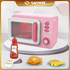 Kitchen Toys Simulate Pretend Play Toy Electric Microwaves with Accessories
