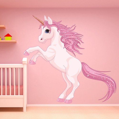 Pink Unicorn Wall Sticker WS-41250