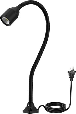 LED Work Lights - 450 Lumens COB Lamp, Flexible Gooseneck, Screw-Fixed Base, Ide