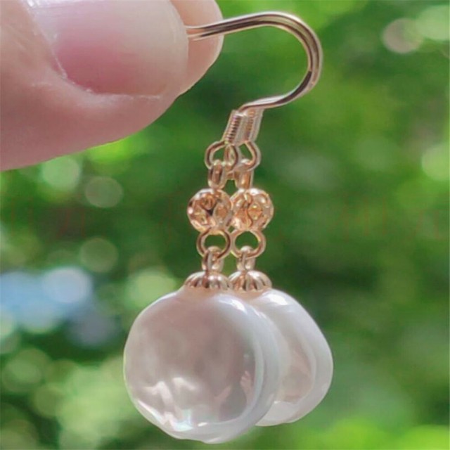 Natural Pearl gold Earrings eardrop 18KGP Chain girl Gift Holiday gifts YV10727 Natural Pearl gold Earrings eardrop 18KGP Chain girl Gift Holiday gifts YV10727