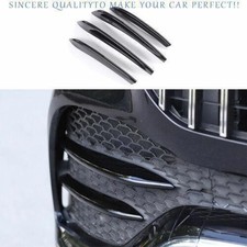 Para Benz GLE 2020-2023 Negro Brillante Frontal Luz Antiniebla Moldura Párpados Tira Borde 4X