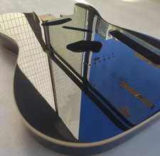 TELECaster electric guitar bodySuper Metal large particle black