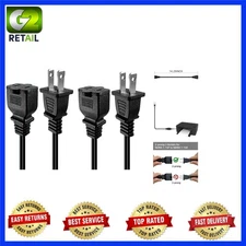 Durable 1ft Male to Female NEMA Extension Cord – Perfect for Home Electronics