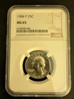 1984 P Washington Quarter NGC-CERTIFIED MS65 25¢ ( **I HAVE 4 OF THESE***)