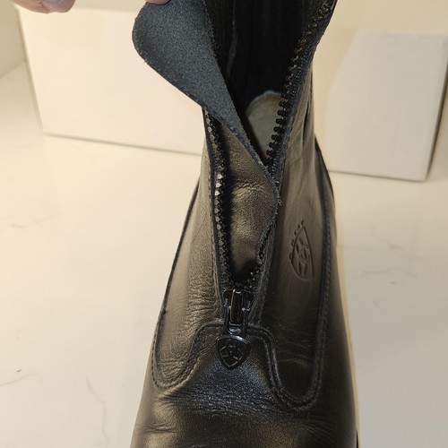 Ariat Paddock Boots Womens Size 5.5 Black Leather Front Zip Ankle Riding Equine - Picture 11 of 11