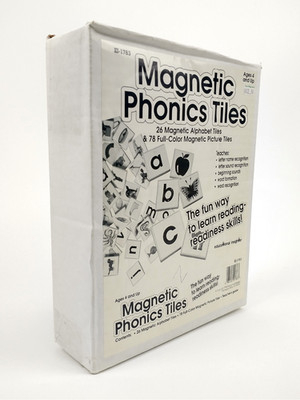 New Vintage 1990 Educational Insights 104 Piece Magnetic Phonics Tiles Set-1783A